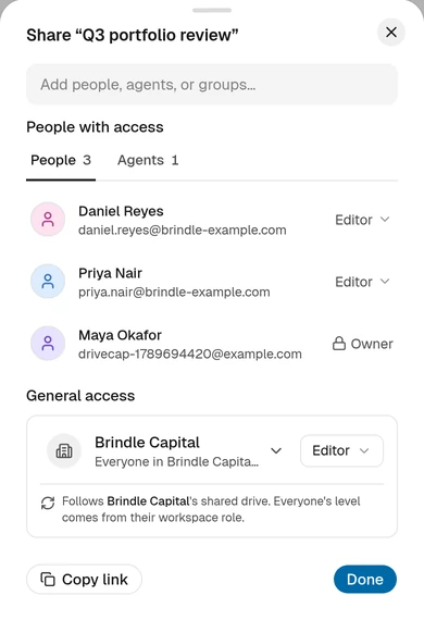 The share sheet on a phone