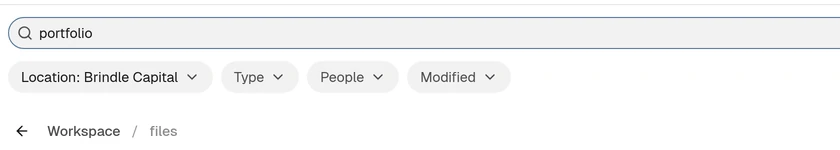 The Drive search field with a query typed
